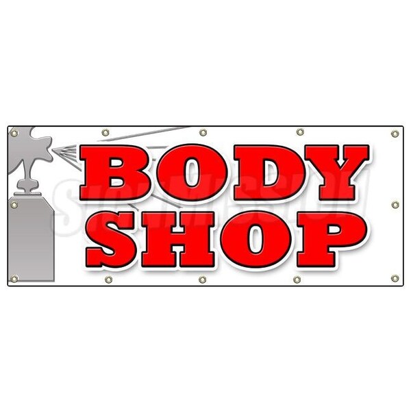 BODY SHOP BANNER SIGN car auto body shop sign accident repair insurance